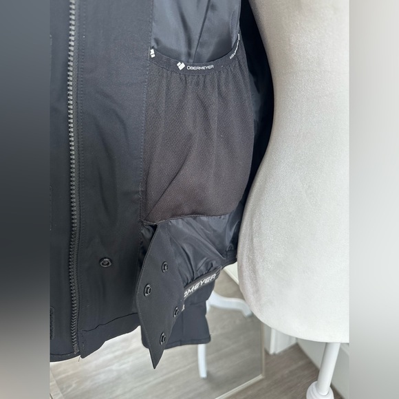 Obermeyer Sz Sm4 Women’s Black Ski Jacket Tuscany fur hood *Excellent Condition* - Picture 6 of 8